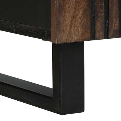 vidaXL Sideboard Walnut 60 x 33.5 x 75 cm Solid Mango Wood