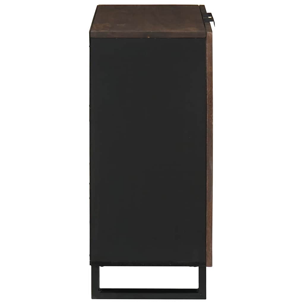 vidaXL Sideboard Walnut 60 x 33.5 x 75 cm Solid Mango Wood