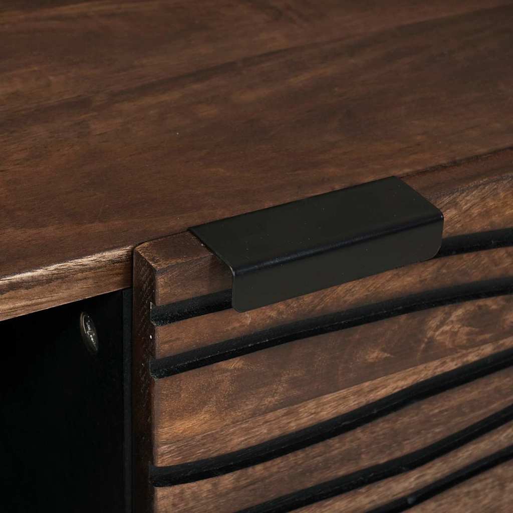 vidaXL Coffee Table Brown and Black 80 x 50 x 40 cm