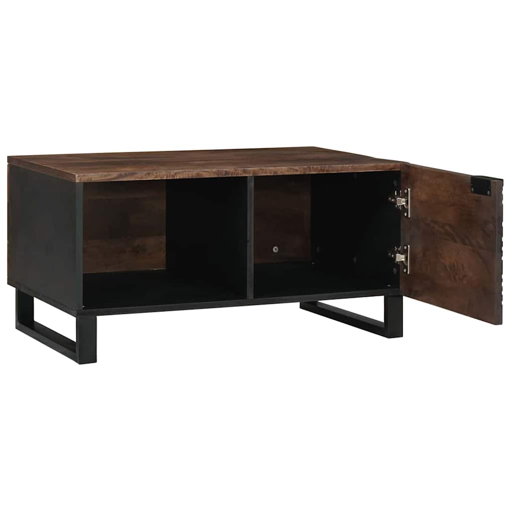 vidaXL Coffee Table Brown and Black 80 x 50 x 40 cm