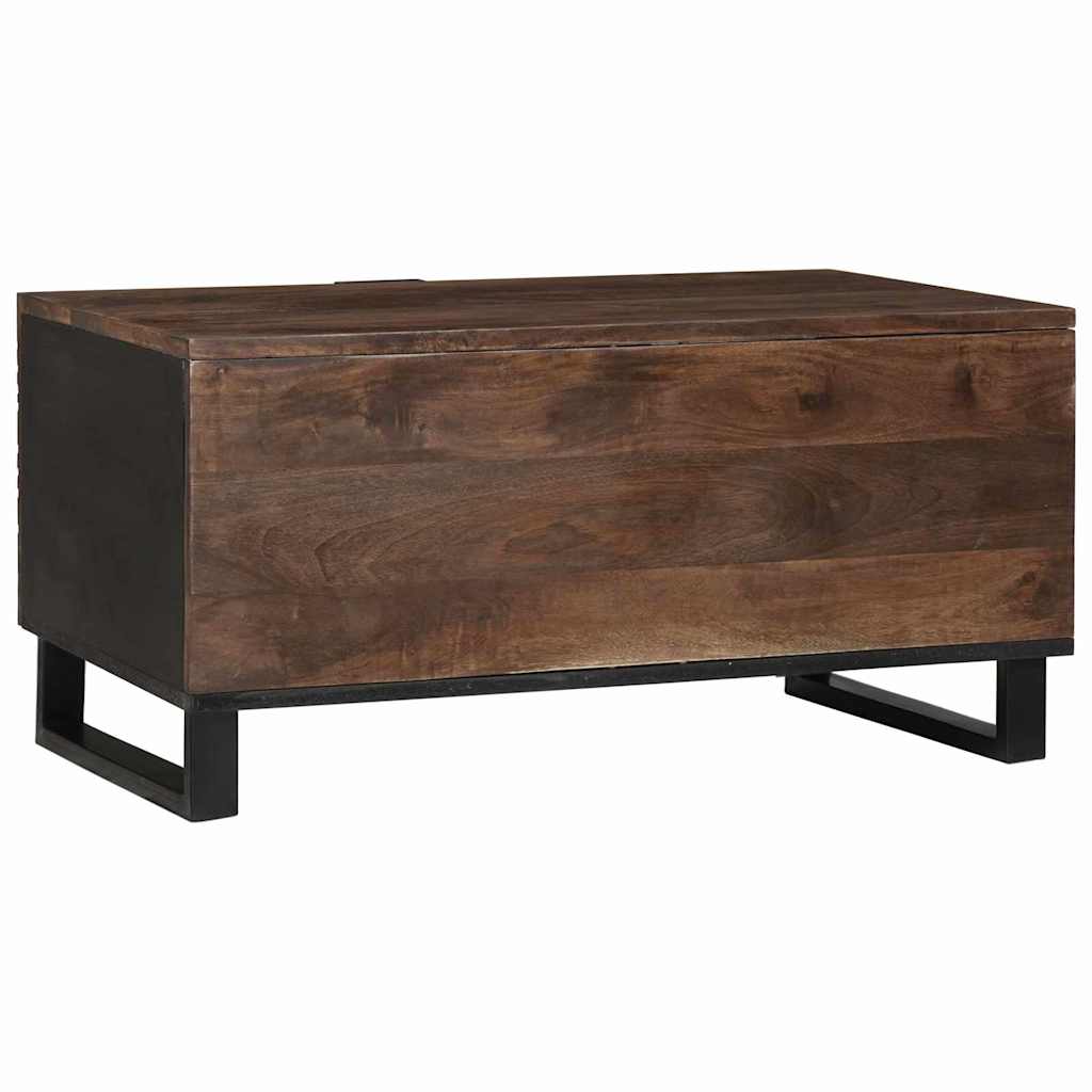 vidaXL Coffee Table Brown and Black 80 x 50 x 40 cm
