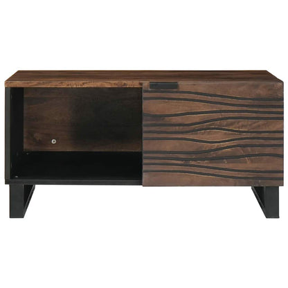 vidaXL Coffee Table Brown and Black 80 x 50 x 40 cm