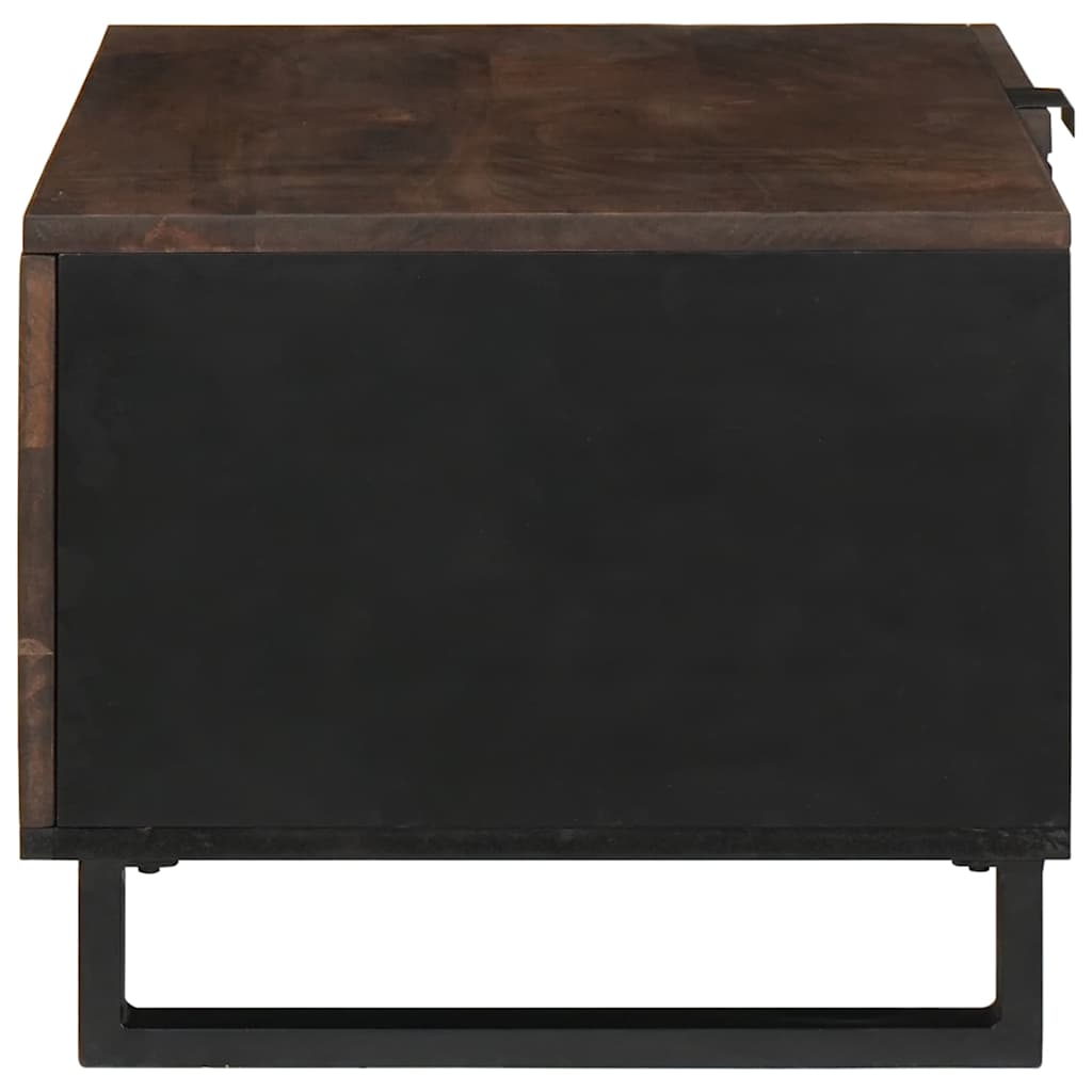 vidaXL Coffee Table Brown and Black 80 x 50 x 40 cm
