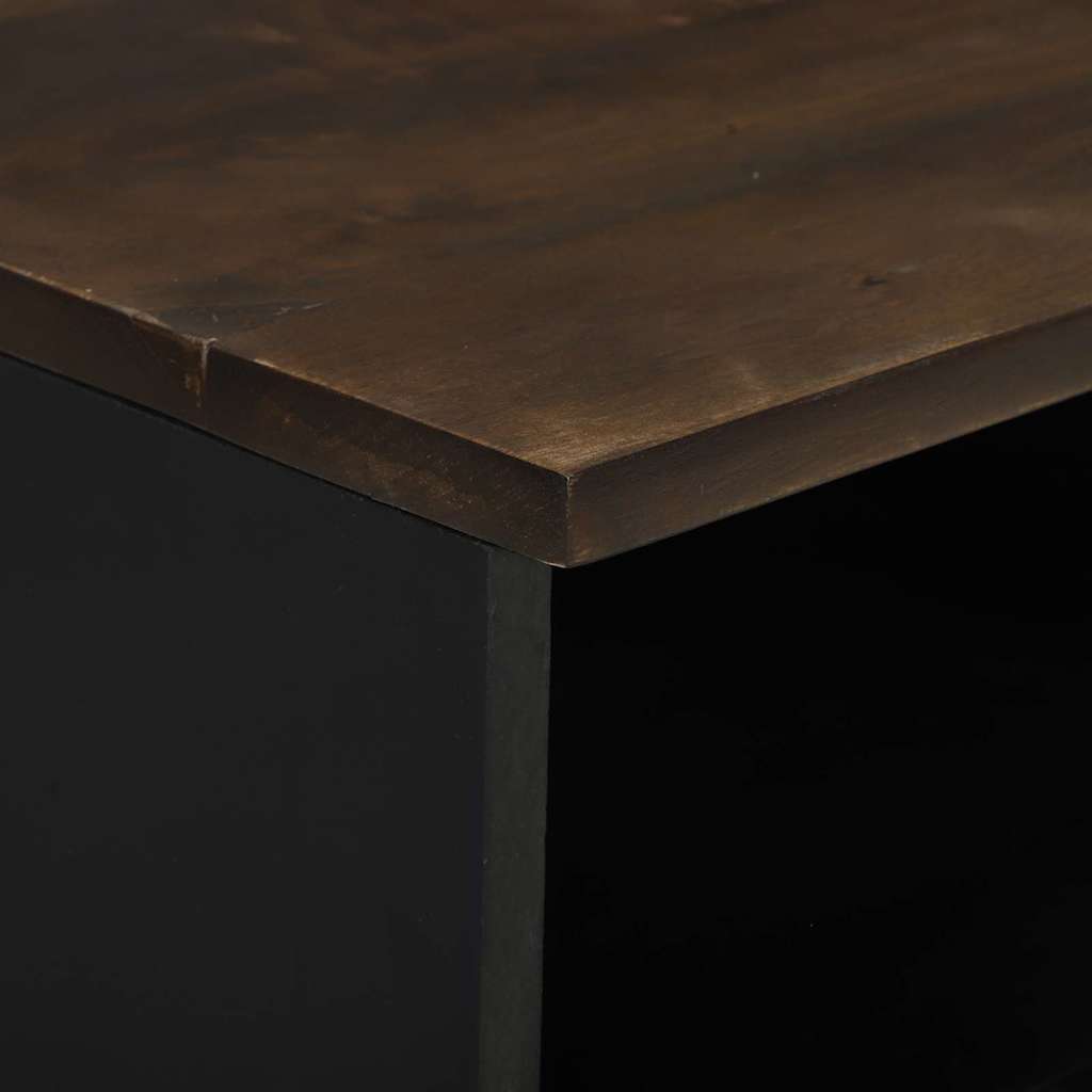 vidaXL Bedside Cabinet Walnut 40 x 33 x 46 cm Engineered Wood