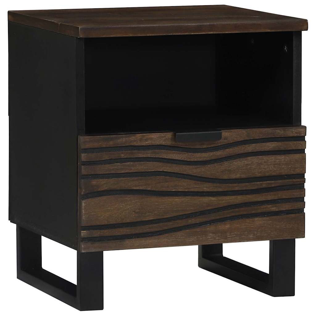 vidaXL Bedside Cabinet Walnut 40 x 33 x 46 cm Engineered Wood