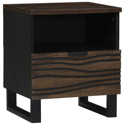 vidaXL Bedside Cabinet Walnut 40 x 33 x 46 cm Engineered Wood