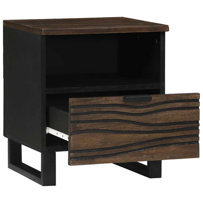 vidaXL Bedside Cabinet Walnut 40 x 33 x 46 cm Engineered Wood