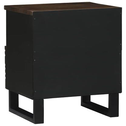 vidaXL Bedside Cabinet 2 pcs Walnut 40 x 33 x 46 cm Engineered Wood