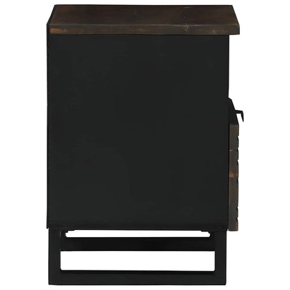 vidaXL Bedside Cabinet 2 pcs Walnut 40 x 33 x 46 cm Engineered Wood