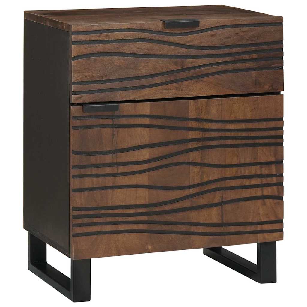vidaXL Bedside Cabinet Walnut 50 x 33 x 60 cm Engineered Wood