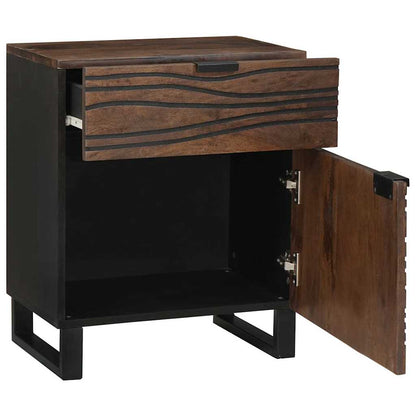 vidaXL Bedside Cabinet Walnut 50 x 33 x 60 cm Engineered Wood