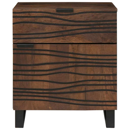 vidaXL Bedside Cabinet Walnut 50 x 33 x 60 cm Engineered Wood