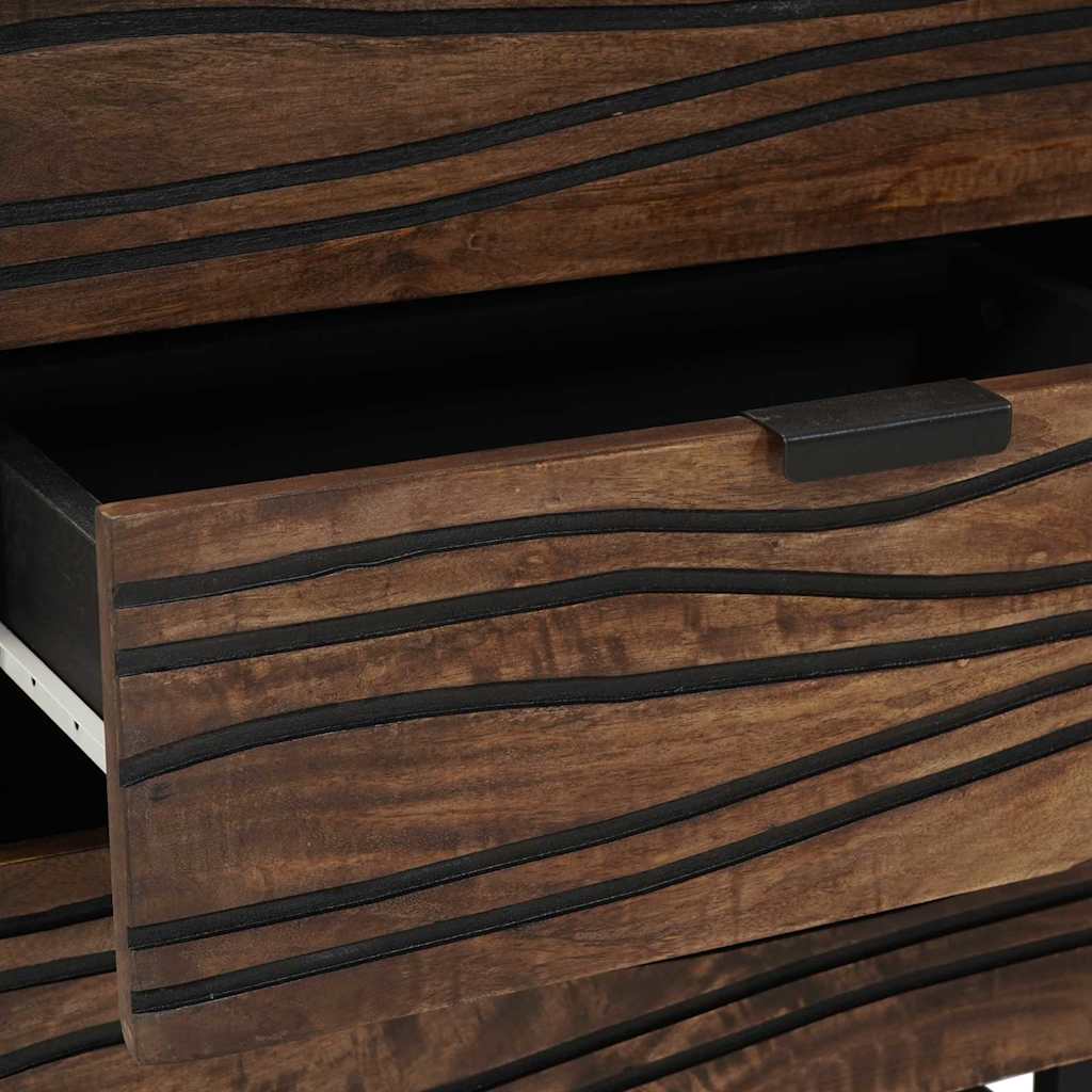 vidaXL Bedside Cabinet Walnut 50 x 33 x 62 cm Engineered Wood
