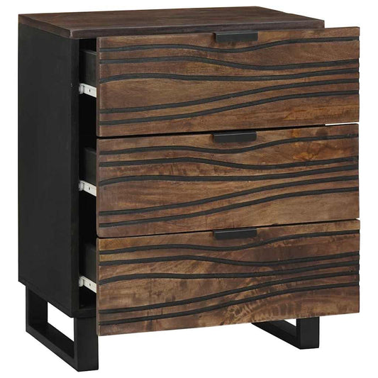 vidaXL Bedside Cabinet Walnut 50 x 33 x 62 cm Engineered Wood