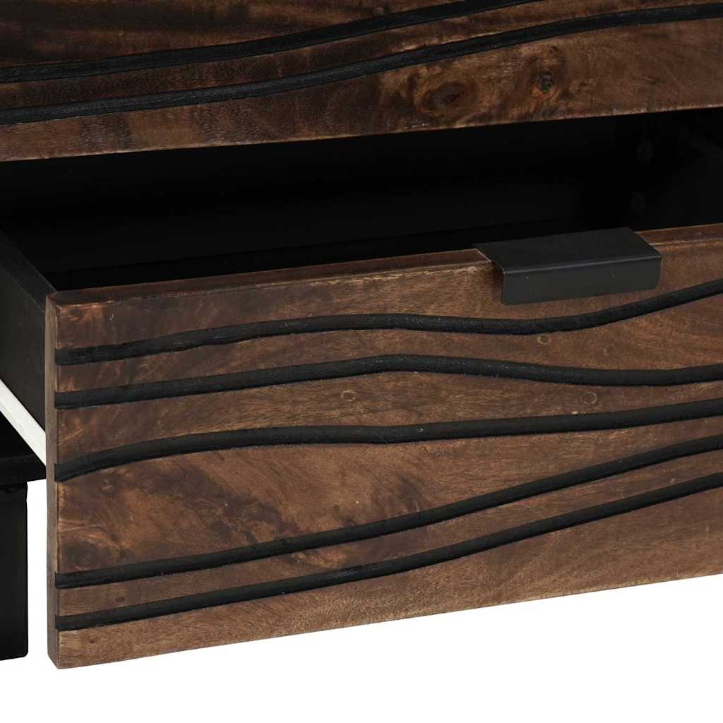 vidaXL Bedside Cabinet Walnut 50 x 33 x 62 cm Engineered Wood