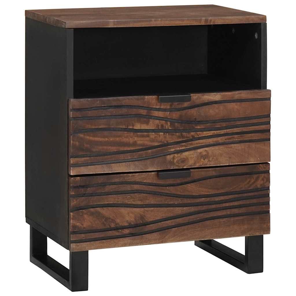 vidaXL Bedside Cabinet Walnut 50 x 33 x 62 cm Engineered Wood