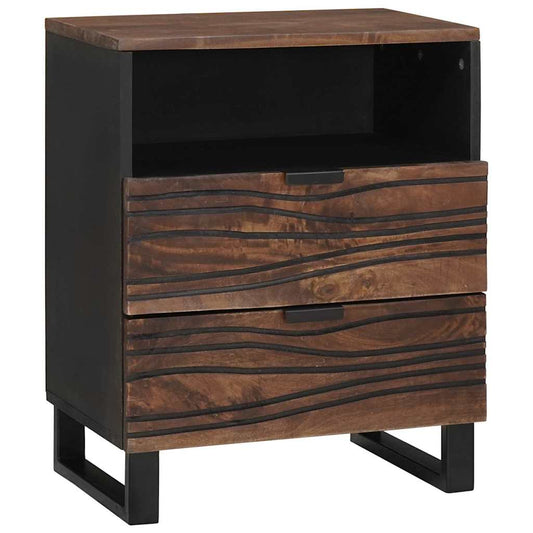 vidaXL Bedside Cabinet Walnut 50 x 33 x 62 cm Engineered Wood