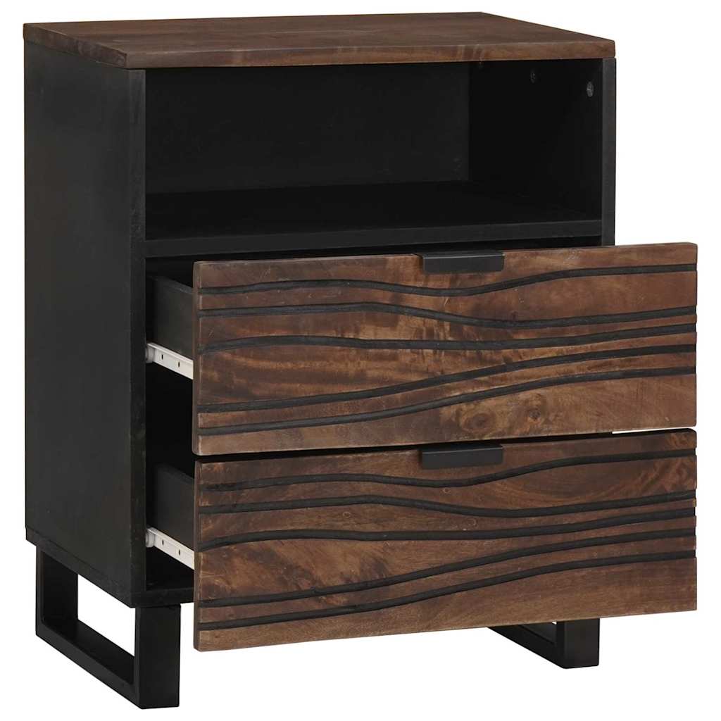 vidaXL Bedside Cabinet Walnut 50 x 33 x 62 cm Engineered Wood