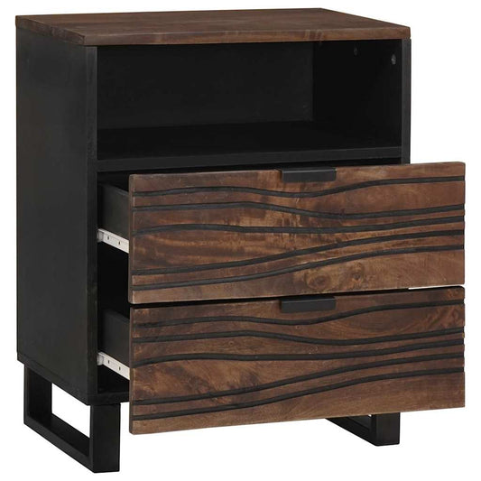 vidaXL Bedside Cabinet Walnut 50 x 33 x 62 cm Engineered Wood