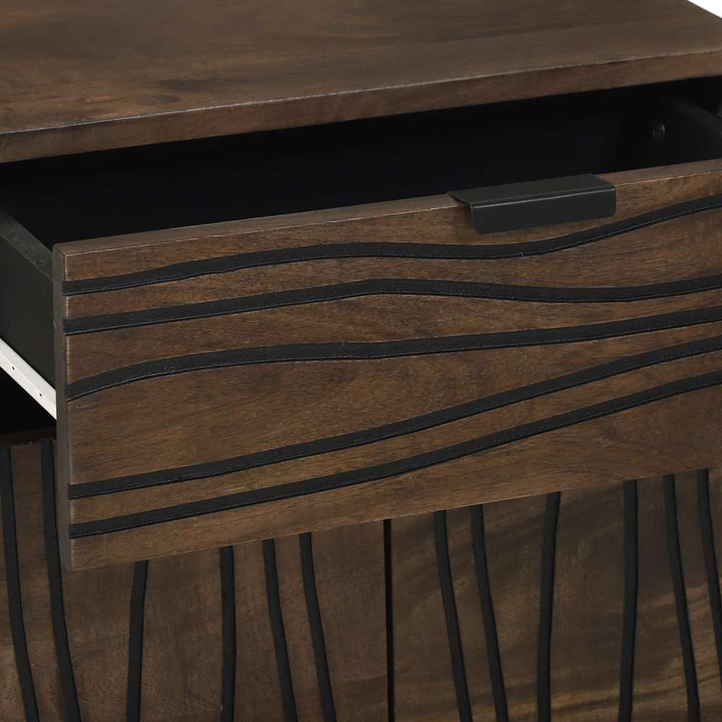 vidaXL Bedside Cabinet Walnut 50 x 33 x 60 cm Engineered Wood