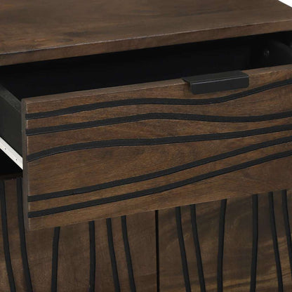 vidaXL Bedside Cabinet Walnut 50 x 33 x 60 cm Engineered Wood