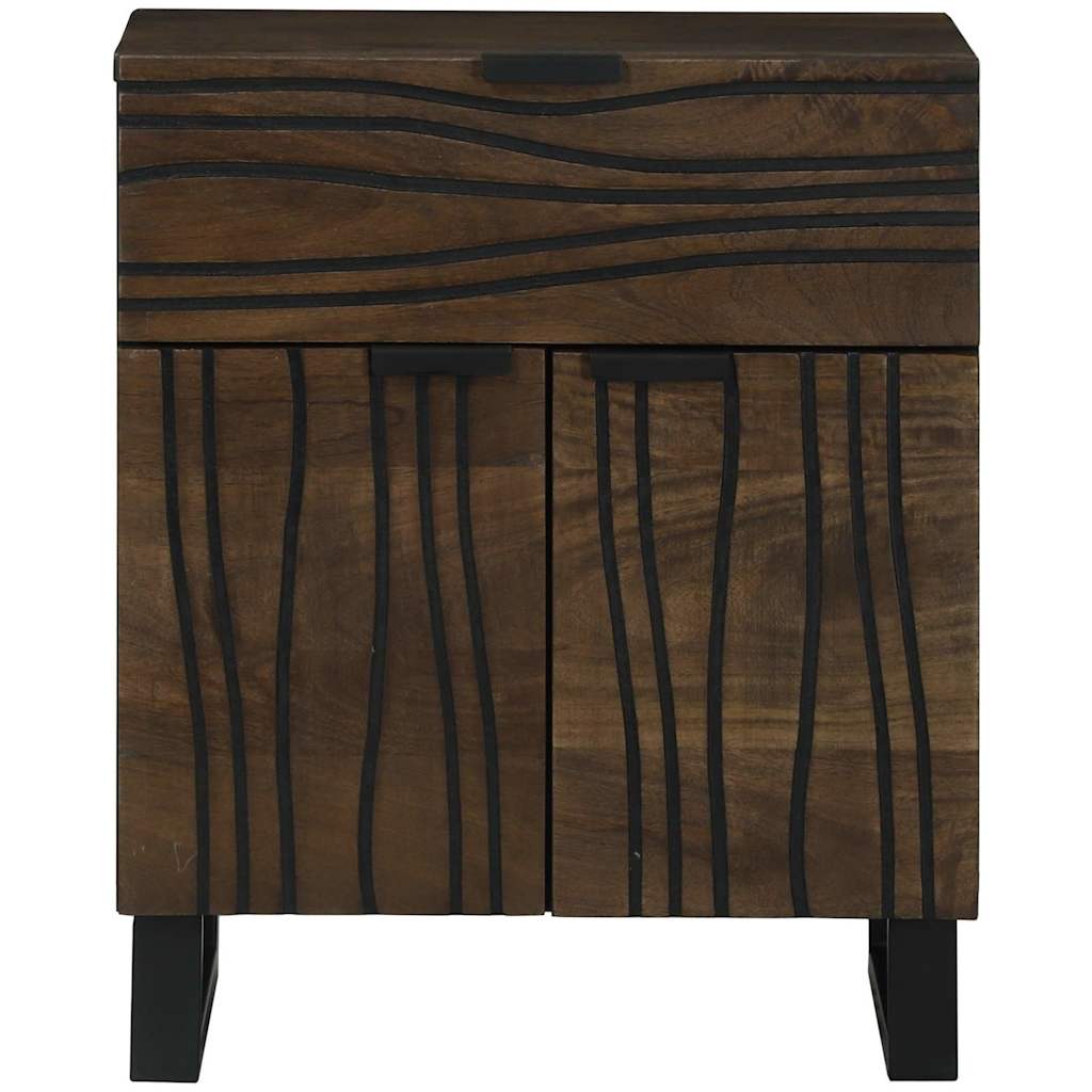 vidaXL Bedside Cabinet Walnut 50 x 33 x 60 cm Engineered Wood