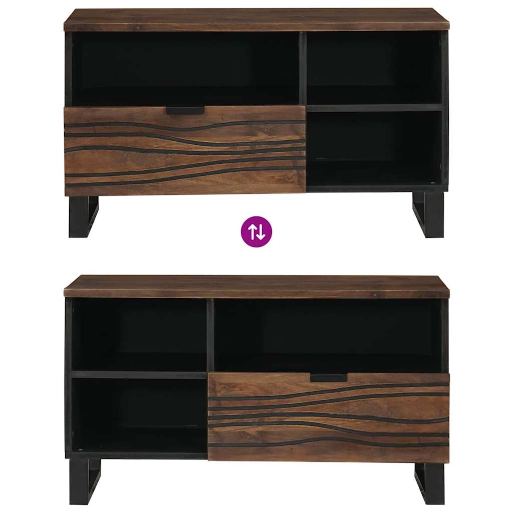 vidaXL TV Units with Drawer Walnut 80 x 33 x 46 cm Engineered wood