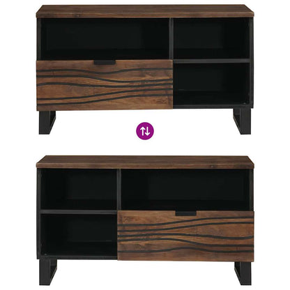 vidaXL TV Units with Drawer Walnut 80 x 33 x 46 cm Engineered wood