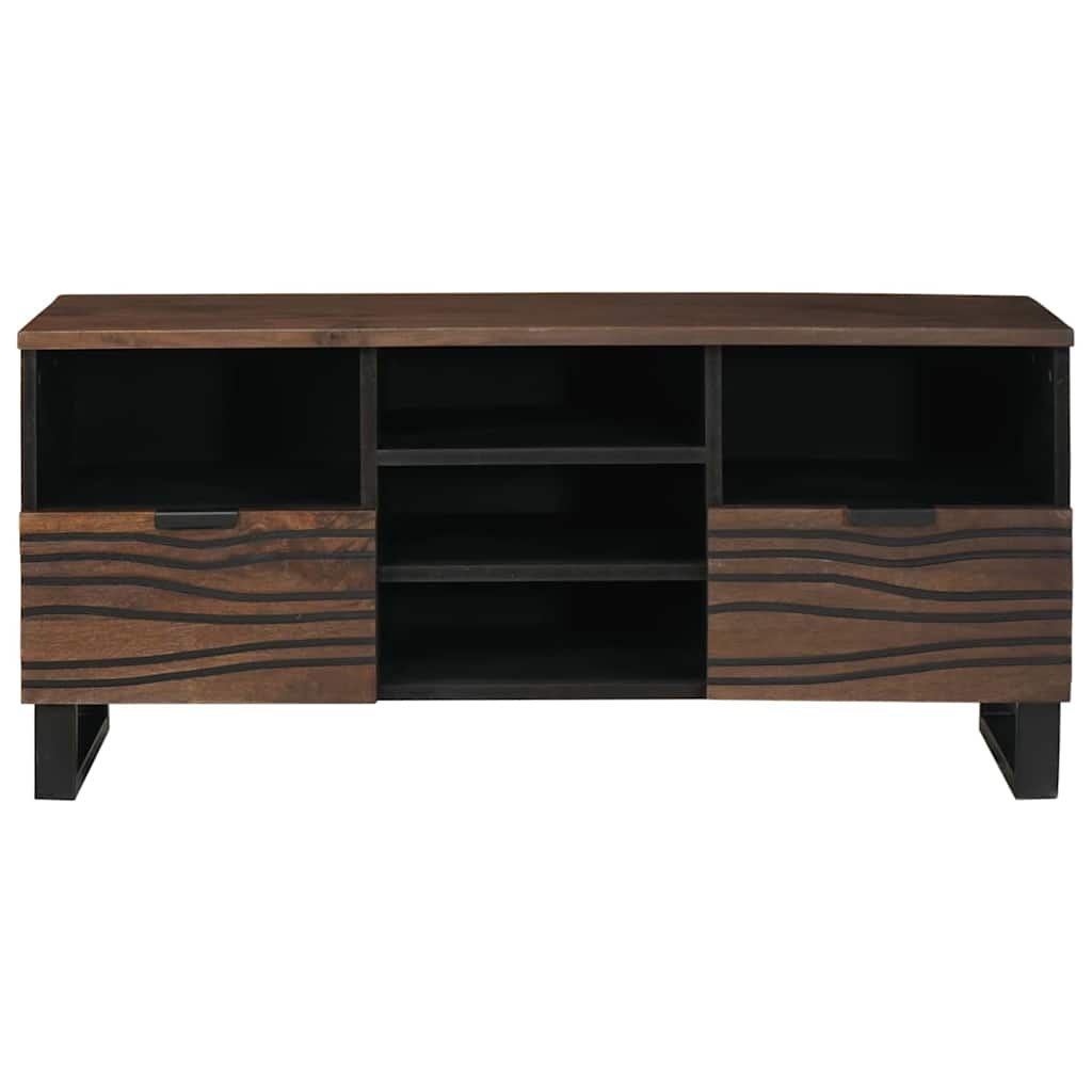 vidaXL TV Units with Drawer Walnut 100 x 33 x 46 cm Engineered wood