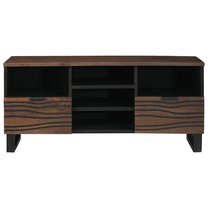 vidaXL TV Units with Drawer Walnut 100 x 33 x 46 cm Engineered wood