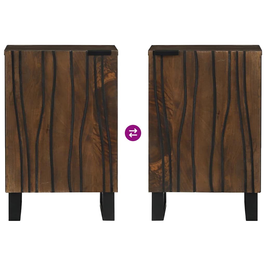 vidaXL Bathroom Sink Cabinet Walnut 38 x 33.5 x 58 cm Engineered wood