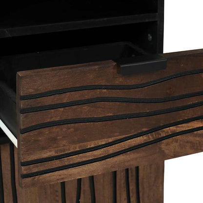vidaXL Bathroom Cabinet Walnut 38 x 33 x 160 cm Engineered Wood