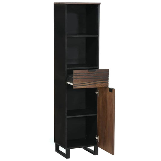 vidaXL Bathroom Cabinet Walnut 38 x 33 x 160 cm Engineered Wood