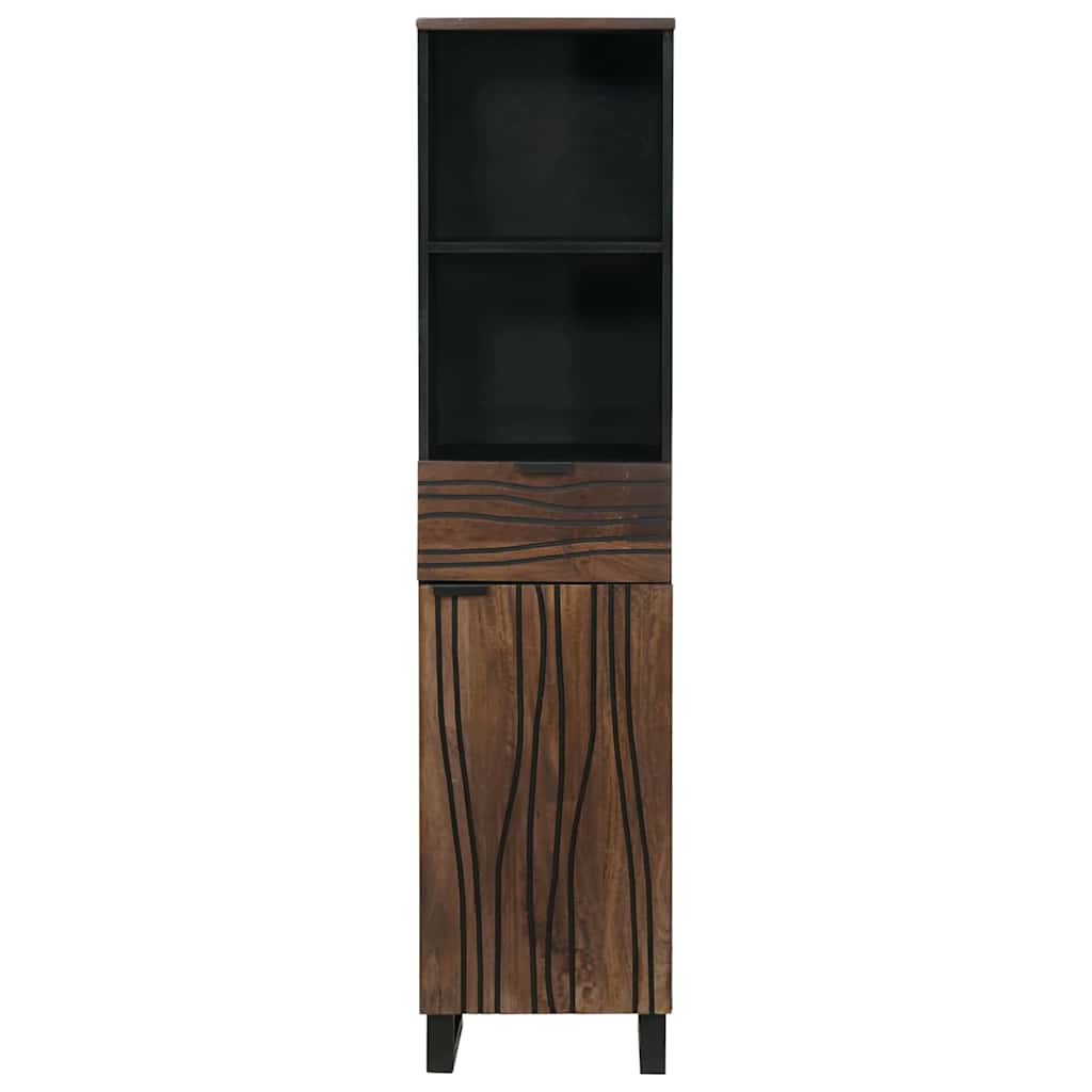 vidaXL Bathroom Cabinet Walnut 38 x 33 x 160 cm Engineered Wood