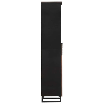 vidaXL Bathroom Cabinet Walnut 38 x 33 x 160 cm Engineered Wood