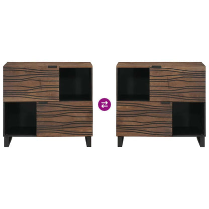 vidaXL Sideboard Brown 80 x 33 x 75 cm Solid mango wood