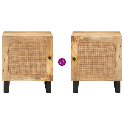 vidaXL Bedside Cabinet Natural 40 x 33 x 46 cm