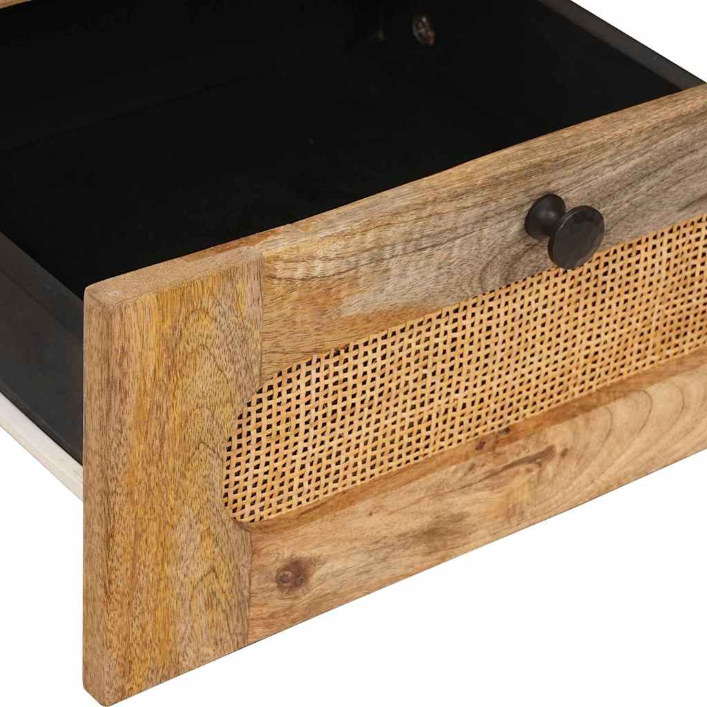 vidaXL Bedside Cabinet Natural 40 x 33 x 46 cm Solid Mango Wood