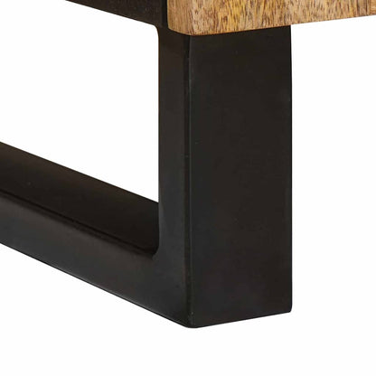 vidaXL Bedside Cabinet 2 pcs Natural 40 x 33 x 46 cm Solid Mango Wood