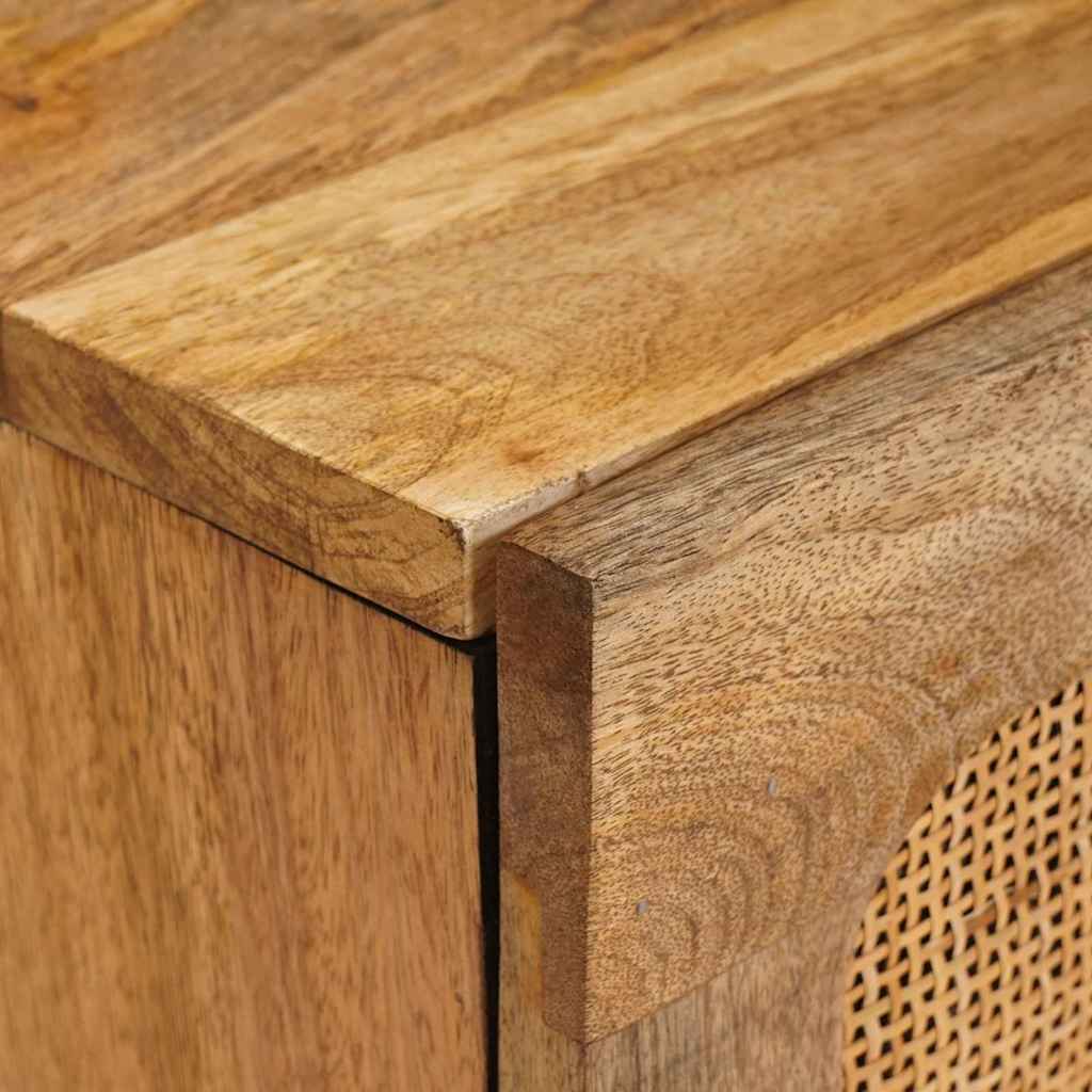 vidaXL TV Cabinet with Shelf Brown 105 x 33 x 46 cm Solid Mango Wood