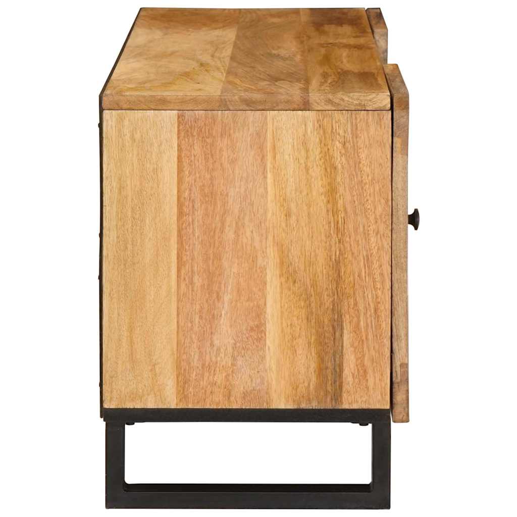 vidaXL TV Cabinet with Shelf Brown 105 x 33 x 46 cm Solid Mango Wood