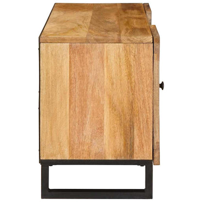 vidaXL TV Cabinet with Shelf Brown 105 x 33 x 46 cm Solid Mango Wood