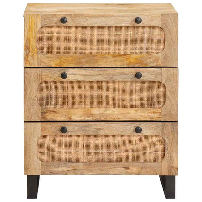 vidaXL Sideboard Brown 60 x 33 x 75 cm Solid Mango Wood