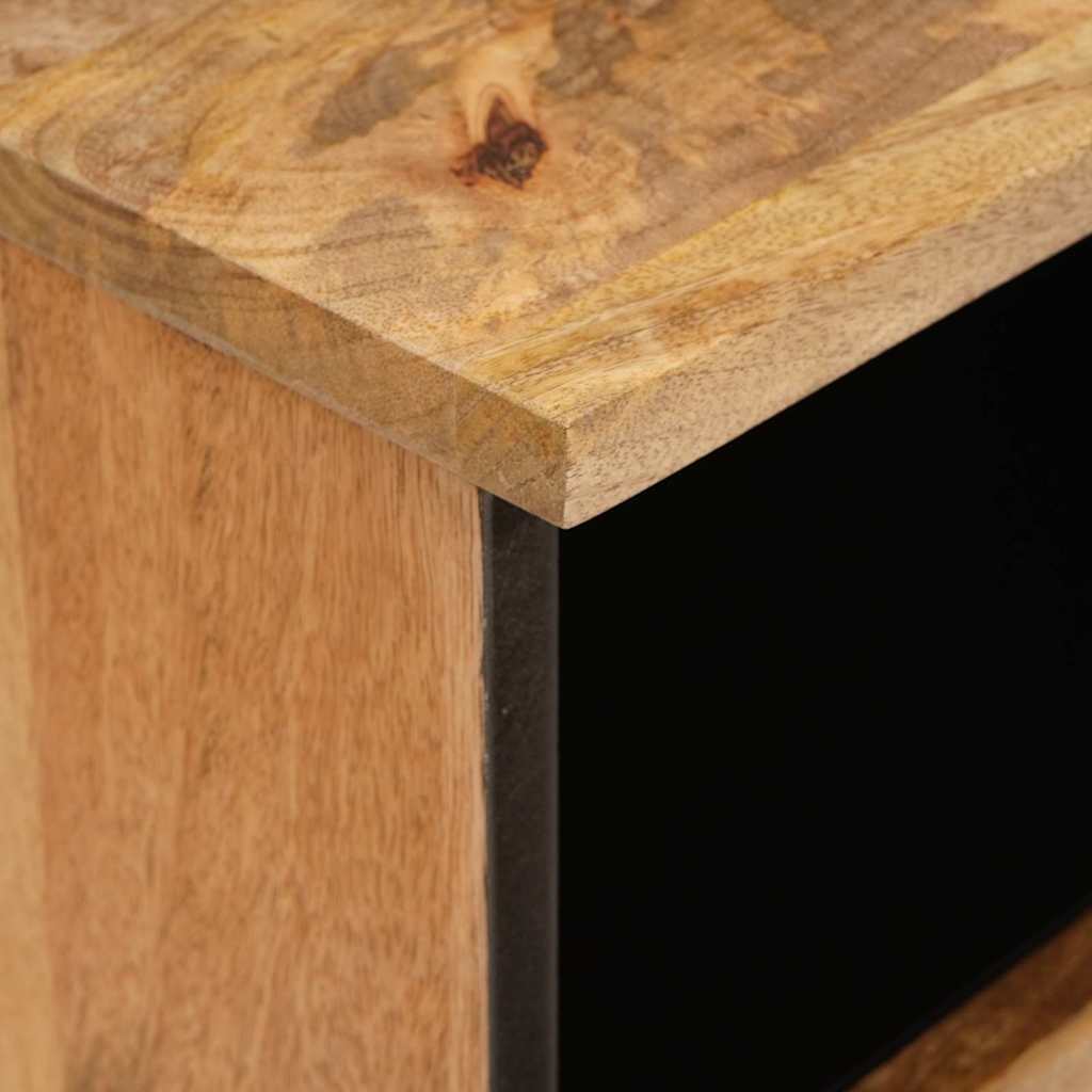 vidaXL Bedside Cabinet 2 pcs Natural 40 x 33 x 46 cm Solid Mango Wood