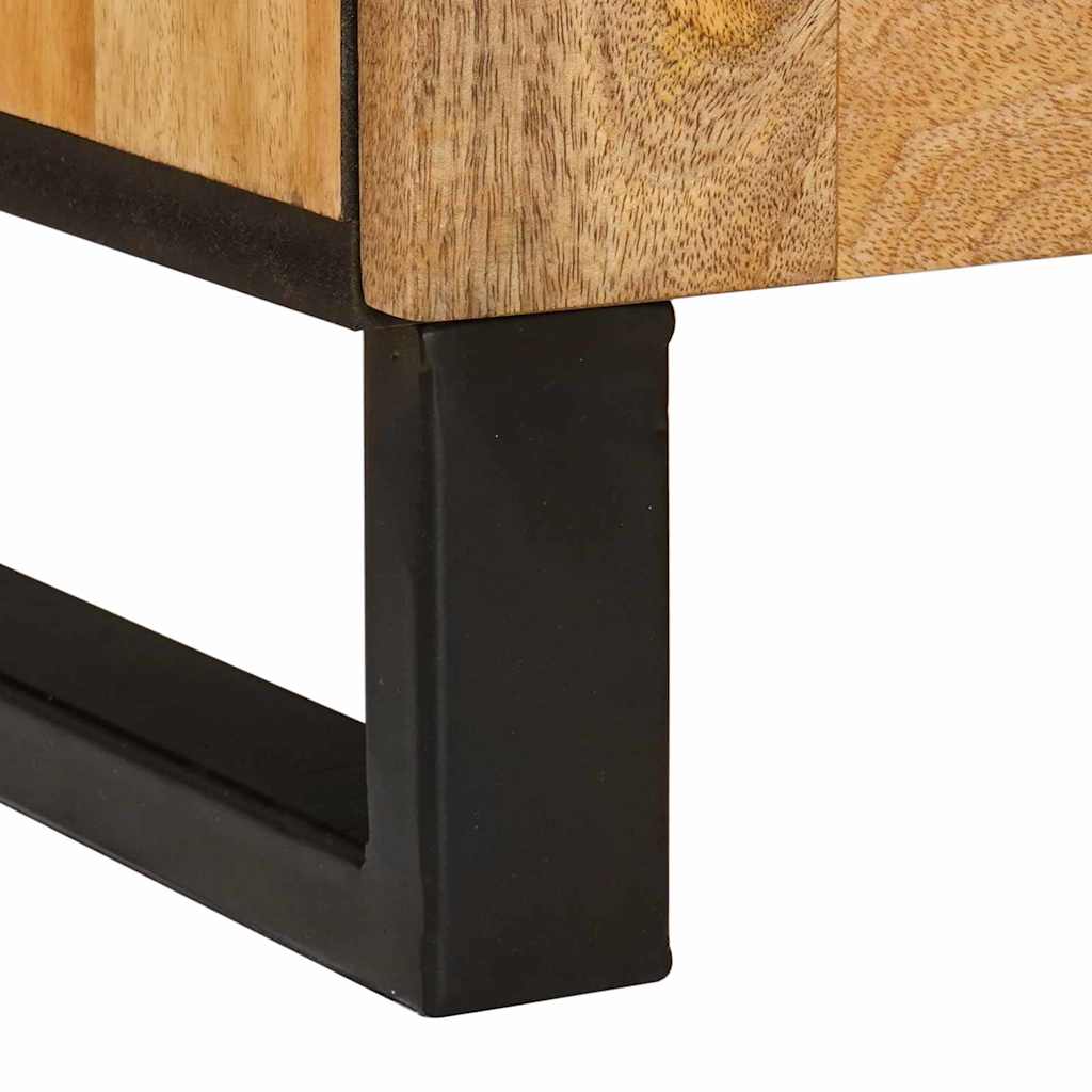 vidaXL Bedside Cabinet Natural 50 x 33 x 60 cm Solid Mango Wood