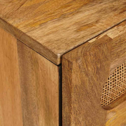 vidaXL Bedside Cabinet Natural 50 x 33 x 62 cm Solid Mango Wood