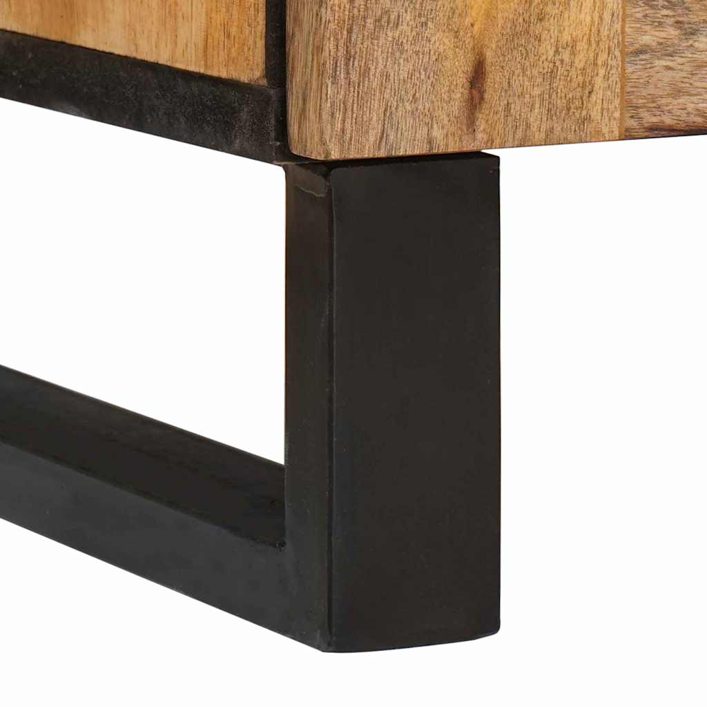 vidaXL Bedside Cabinet Natural 50 x 33 x 60 cm Solid Mango Wood