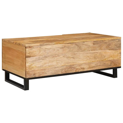 vidaXL Coffee Table Artisan Oak 100 x 54 x 40 cm Solid Mango Wood
