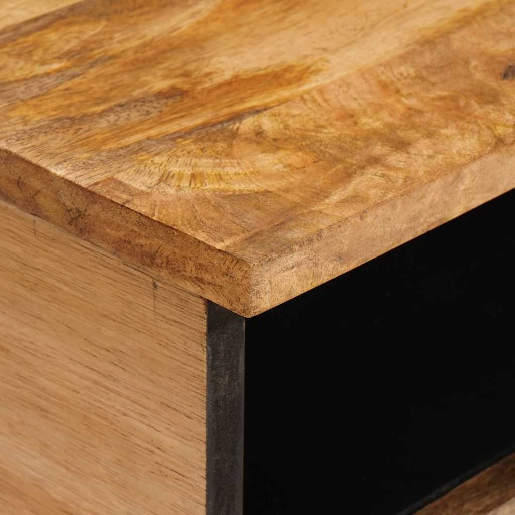 vidaXL Coffee Table Artisan Oak 80 x 54 x 40 cm Solid Mango Wood