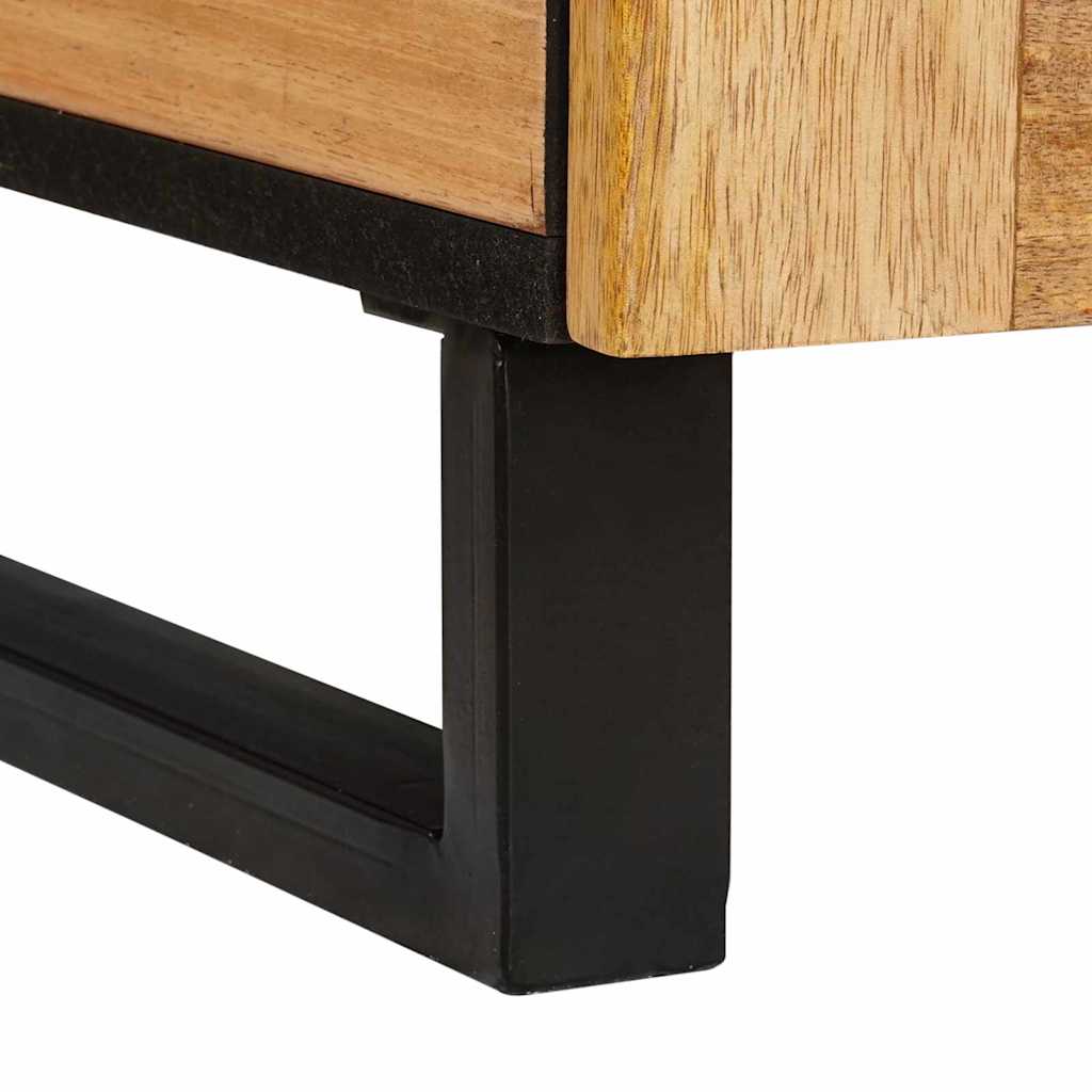 vidaXL Coffee Table Artisan Oak 80 x 54 x 40 cm Solid Mango Wood